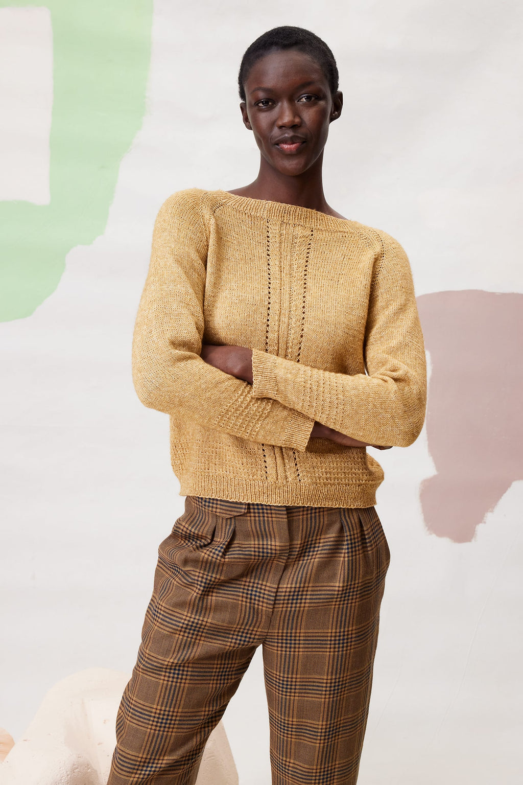 LANGYARNS Kit Knitting Pattern Kalina Sweater Pattern Bundle in Vaya by LANGYARNS | Fatto a Mano 290-025