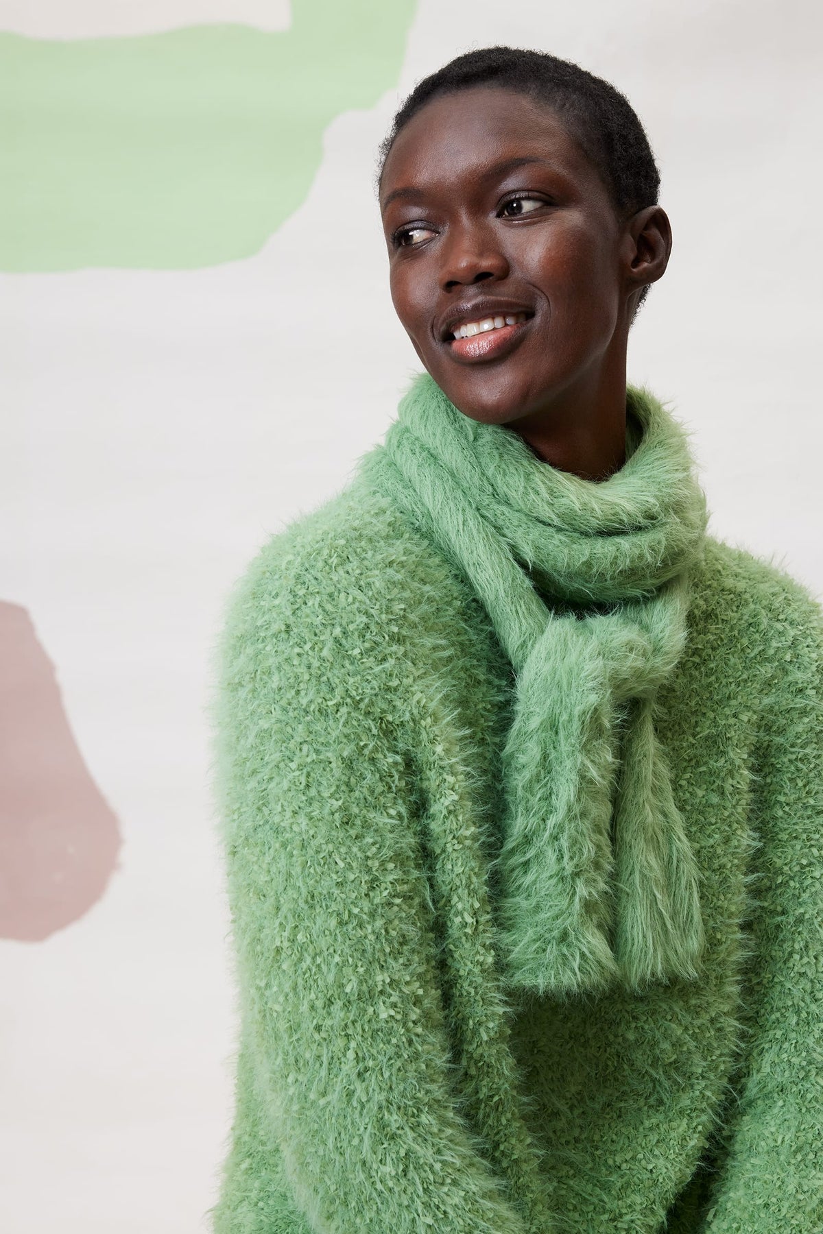 LANGYARNS Kit Knitting Pattern Febe Scarf Pattern Bundle in Fluffy by LANGYARNS | Fatto a Mano 290-031