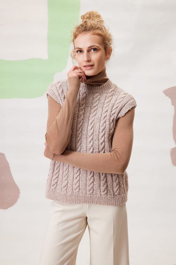 NASIRA Slipover Pattern Kit in LUMA by LANGYARNS | Fatto a Mano 290-046