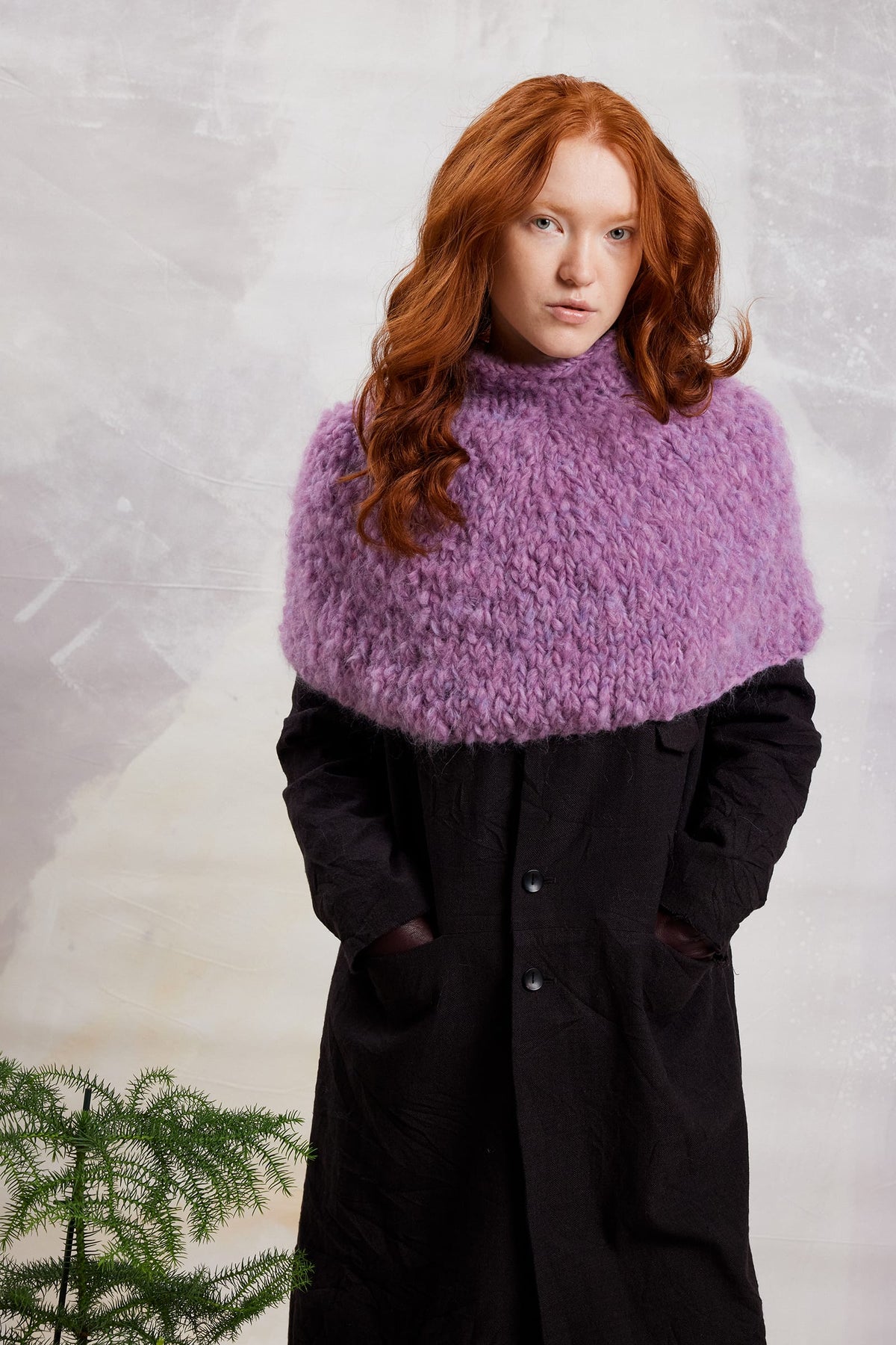 LANGYARNS Kit Knitting Pattern Vika Cape Pattern Bundle in Shirley by LANGYARNS | Fatto a Mano 290-048