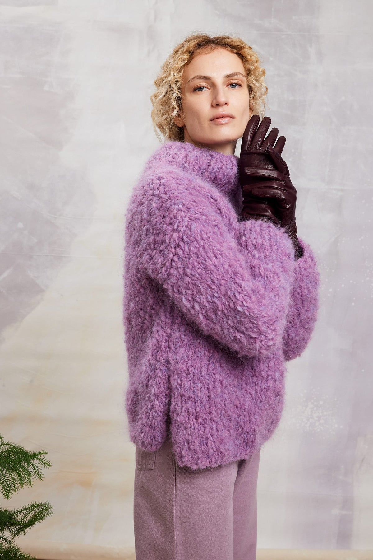 LANGYARNS Kit Knitting Pattern Viola Sweater Pattern Bundle in Shirley by LANGYARNS | Fatto a Mano 290-049