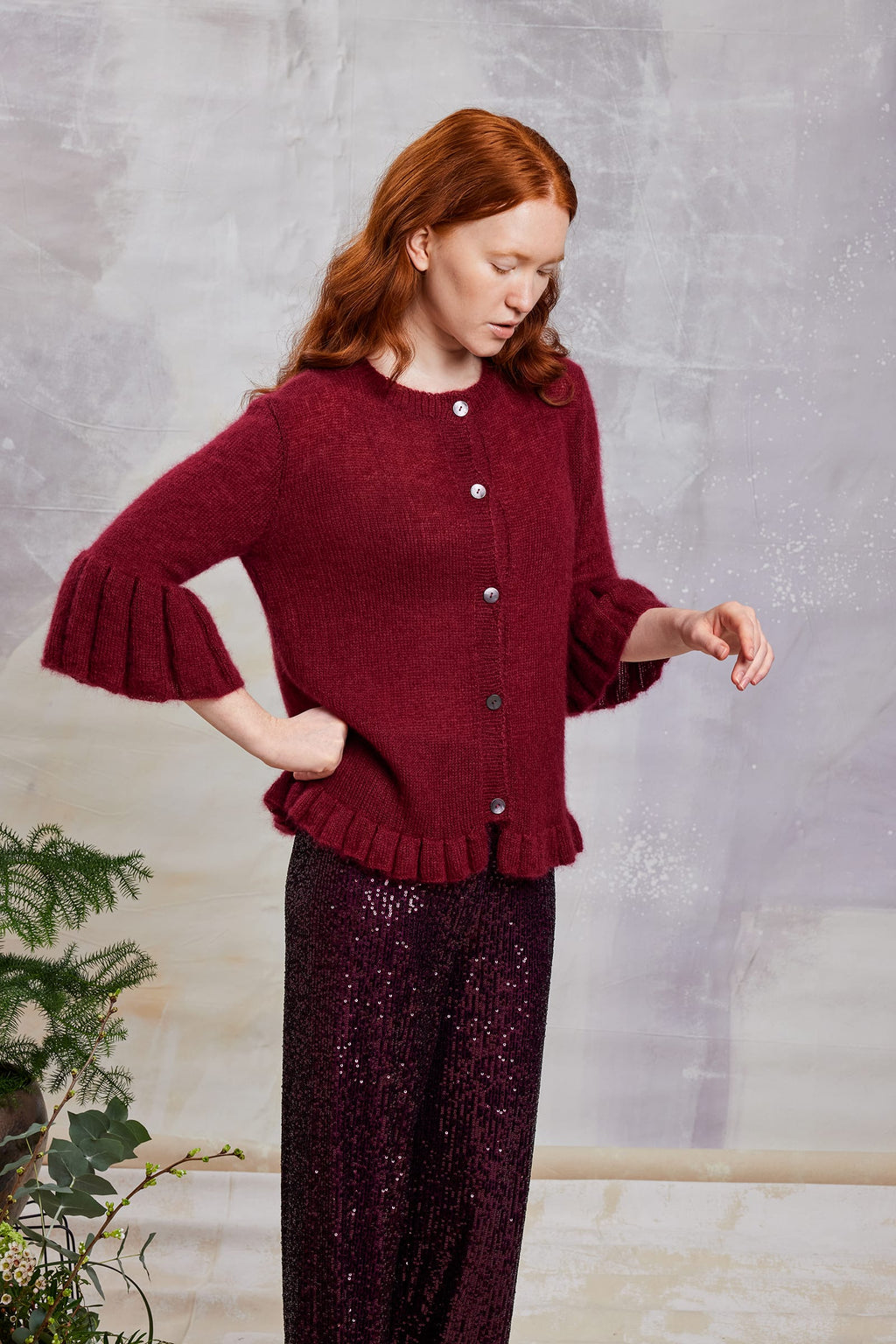 LANGYARNS Kit Knitting Pattern Maelle Jacket Pattern Bundle in Mohair21 by LANGYARNS | Fatto a Mano 290-052