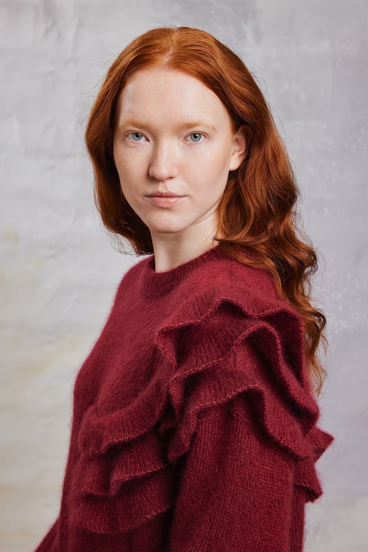 LANGYARNS Kits Knitting Pattern JUNIA Sweater Pattern Kit in MOHAIR21 by LANGYARNS | Fatto a Mano 290-053