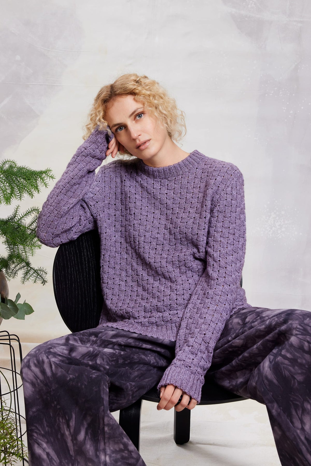 LANGYARNS Kit Knitting Pattern Halina Sweater Pattern Bundle in Vaya by LANGYARNS | Fatto a Mano 290-057