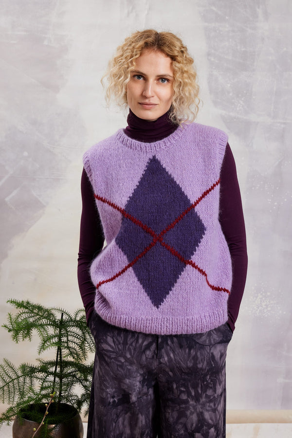 RILEY Slipover Pattern Kit in BABY LAMA by LANGYARNS | Fatto a Mano 290-058