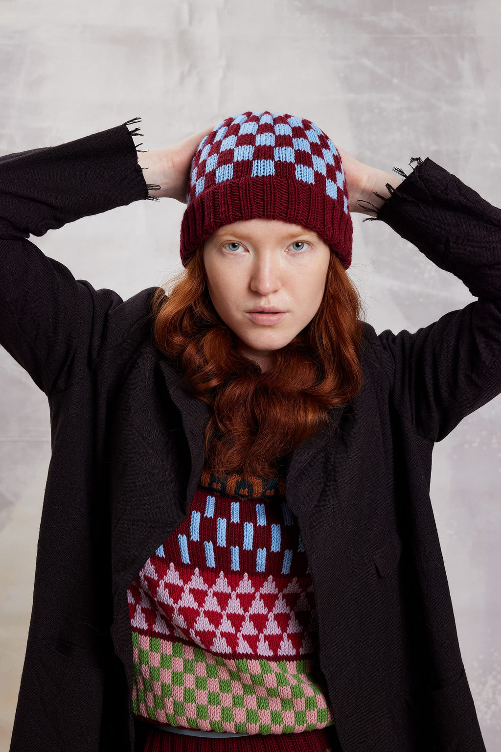 LANGYARNS Kit Knitting Pattern Quenby Hat Pattern Bundle in Merino120 by LANGYARNS | Fatto a Mano 290-060