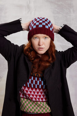 LANGYARNS Kit Knitting Pattern Quenby Hat Pattern Bundle in Merino120 by LANGYARNS | Fatto a Mano 290-060