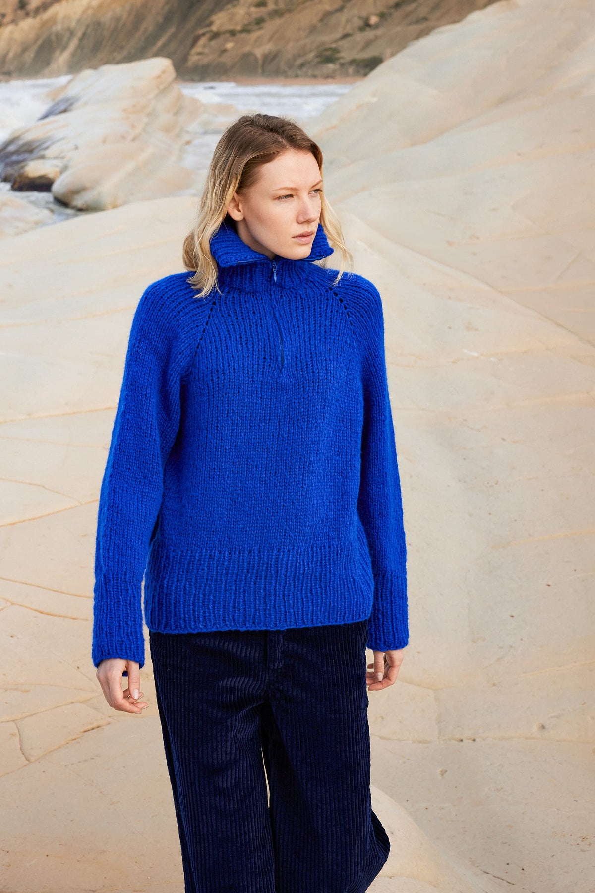 Lang Yarns Knitting Pattern CONTINUUM Sweater Pattern Bundle in Promise by LANGYARNS | WOOLADDICTS #17-002