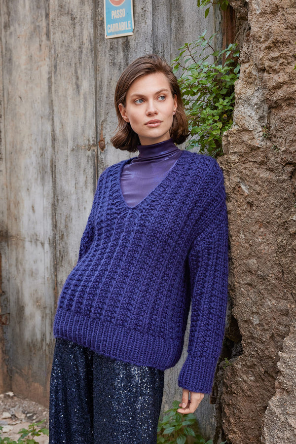 PAVEMENT Sweater Pattern Kit in FIRE by WOOLADDICTS | WOOLADDICTS #17-015