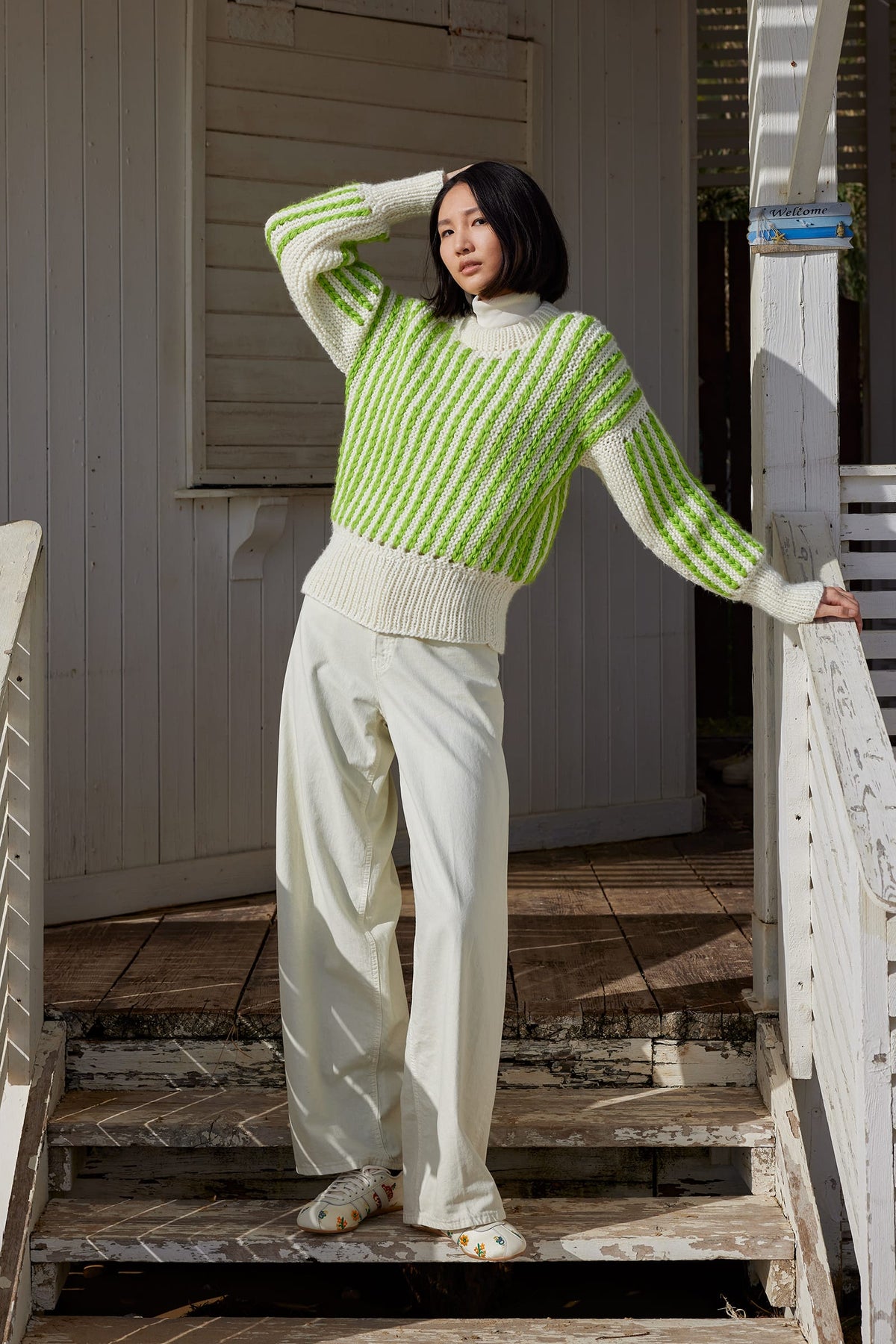 Lang Yarns Knitting Pattern WINTER SUN Sweater Pattern Bundle in Glory by LANGYARNS | WOOLADDICTS #17-019