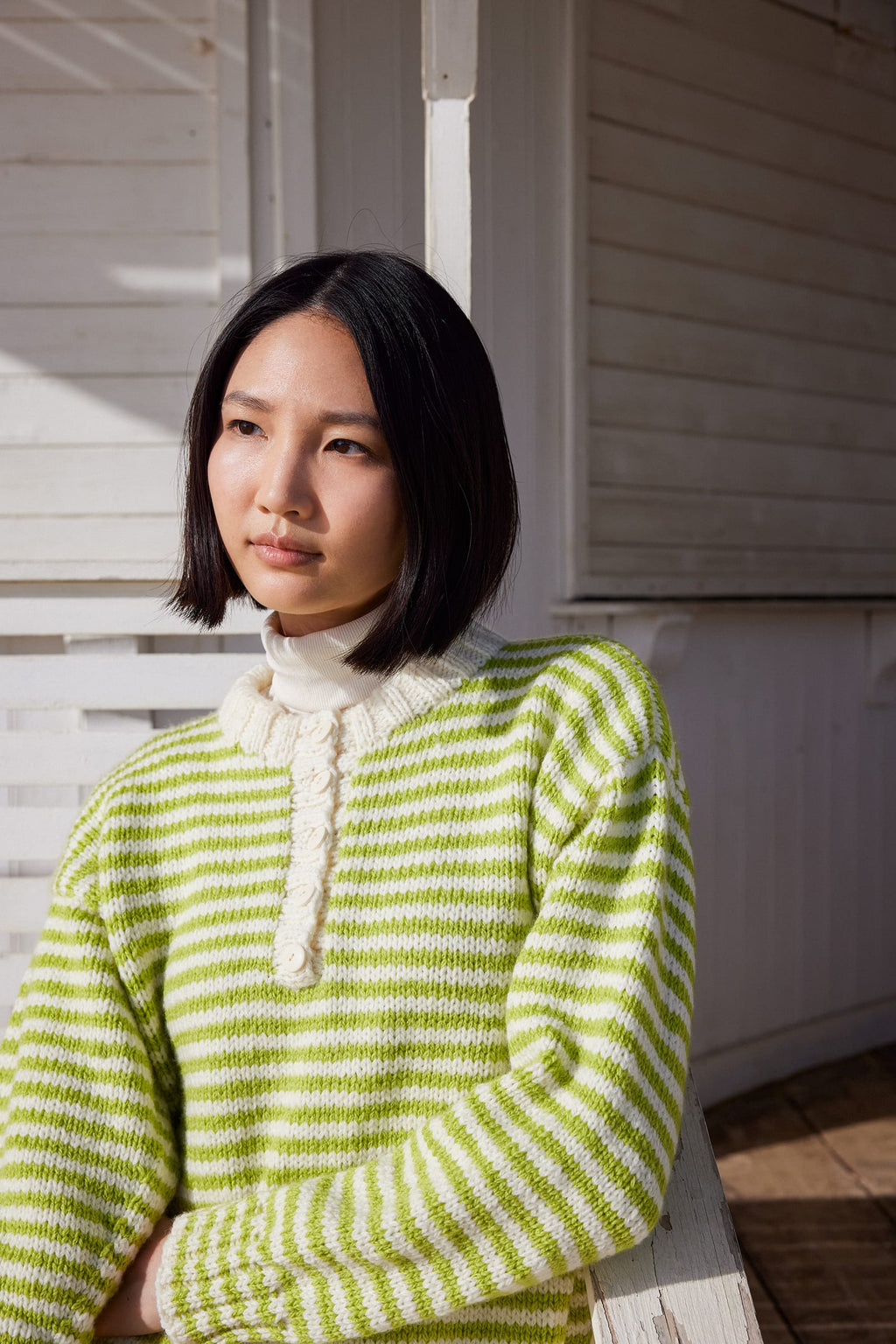 Lang Yarns Knitting Pattern SEA AIR Sweater Pattern Bundle in Memory by LANGYARNS | WOOLADDICTS #17-021