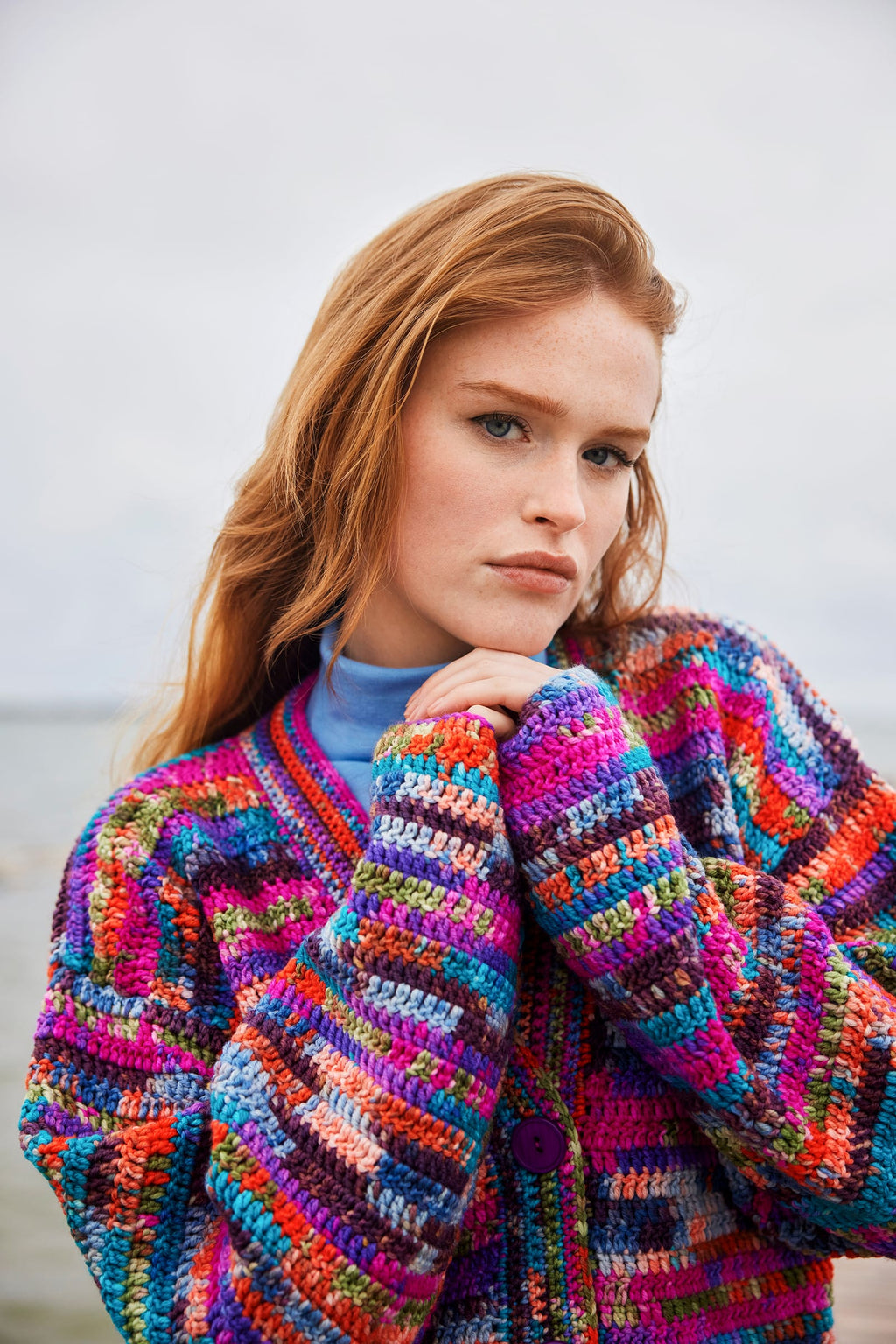 Lang Yarns Knitting Pattern SALTWATER Cardigan Pattern Bundle in Move 8 Ply by LANGYARNS | WOOLADDICTS #17-028