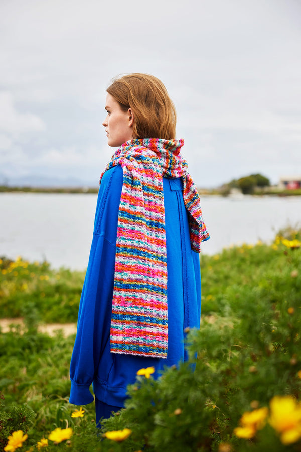 EBB-&-FLOW Scarf Pattern Kit in MOVE 8 PLY by WOOLADDICTS | WOOLADDICTS #17-029