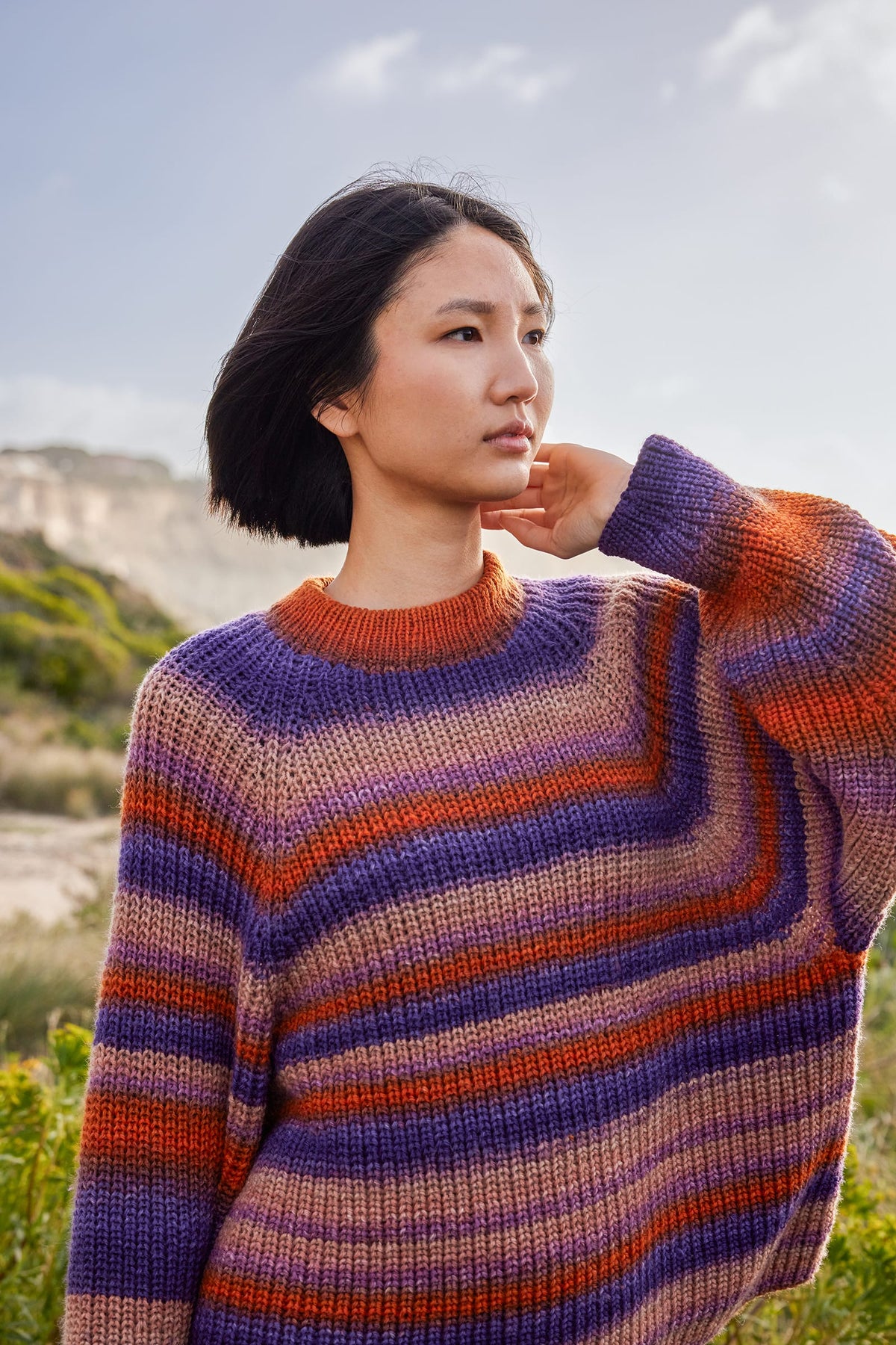 Lang Yarns Knitting Pattern HOME PORT Sweater Pattern Bundle in Move 6 Ply by LANGYARNS | WOOLADDICTS #17-034