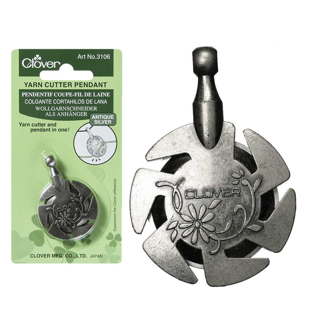 Clover Antique Silver Clover | Yarn Cutter Pendant