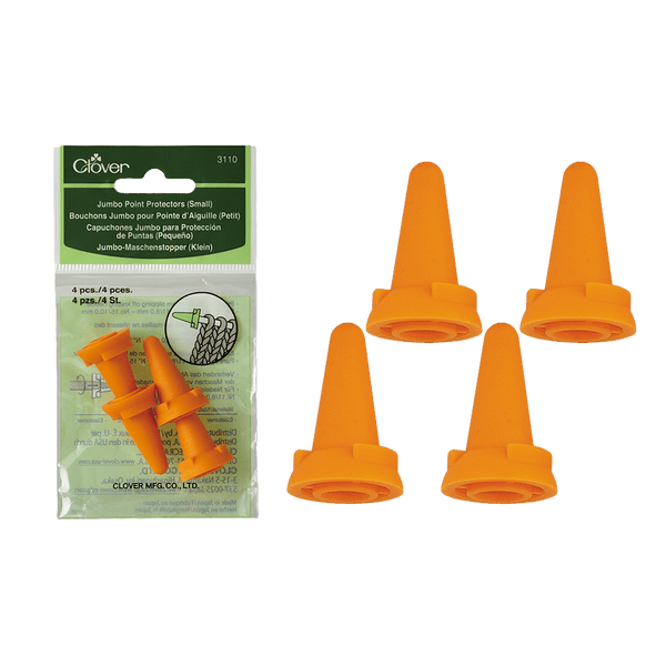 Clover | Knitting Needle Jumbo Point Protectors | Plastic