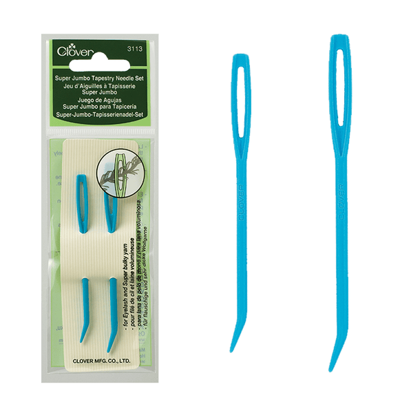Clover | Super Jumbo Tapestry Needle Set (Bent Tip) | 2 Pack