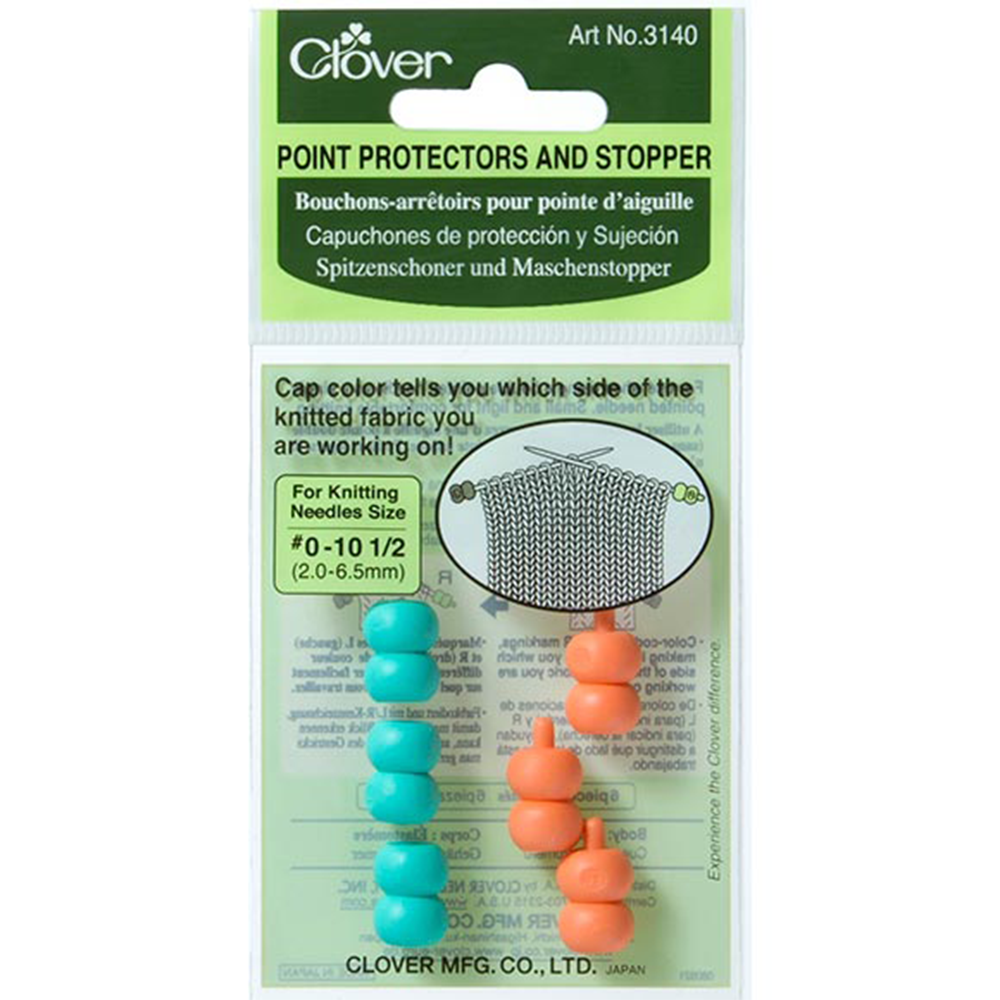 Clover | Knitting Needle Point Protectors and Stoppers | McIntosh