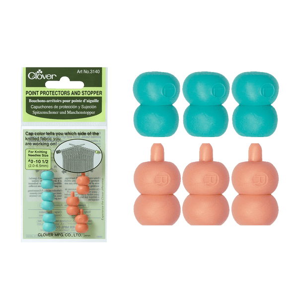 Clover | Knitting Needle Point Protectors and Stoppers | Plastic