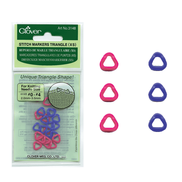 Clover | Triangular Stitch Markers | Plastic
