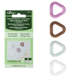 Clover Stitch Markers Extra Small Clover | Soft Triangular Stitch Markers