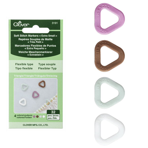 Clover | Stitch Markers | Soft Triangular
