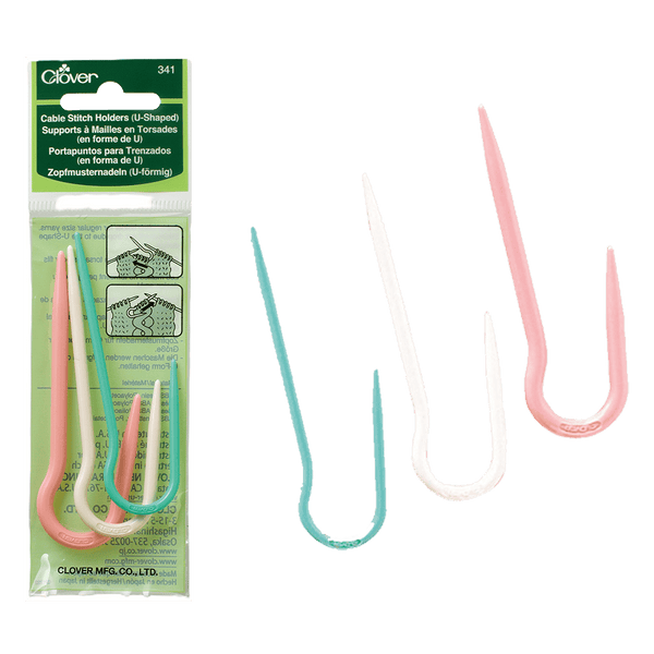 Clover | U-Shaped Cable Needle | 3 Pack