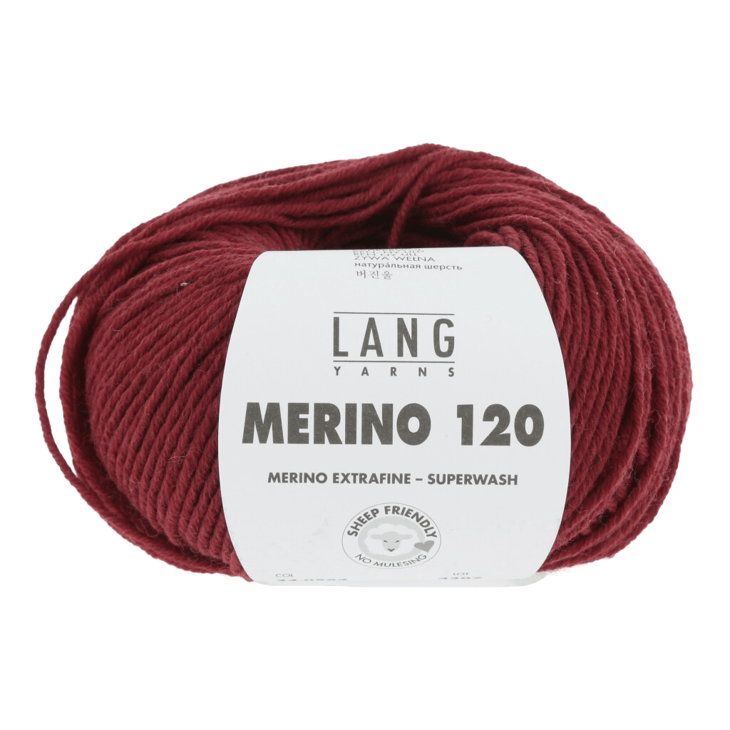 LANGYARNS Yarn Dark Red Mélange LANGYARNS | Merino 120 | DK | 34