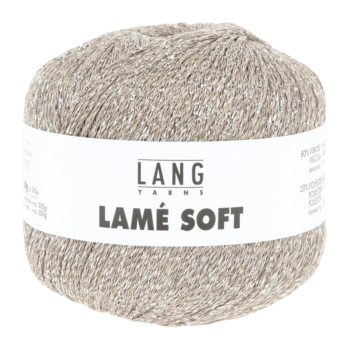 LANGYARNS Kits Crochet Pattern Approximately 24 x 33 cm | 2 balls 56.0104 | 2 balls 56.0067 RICA Crochet Bag Pattern Kit in LAMÉ SOFT by LANGYARNS | Fatto a Mano 290-009