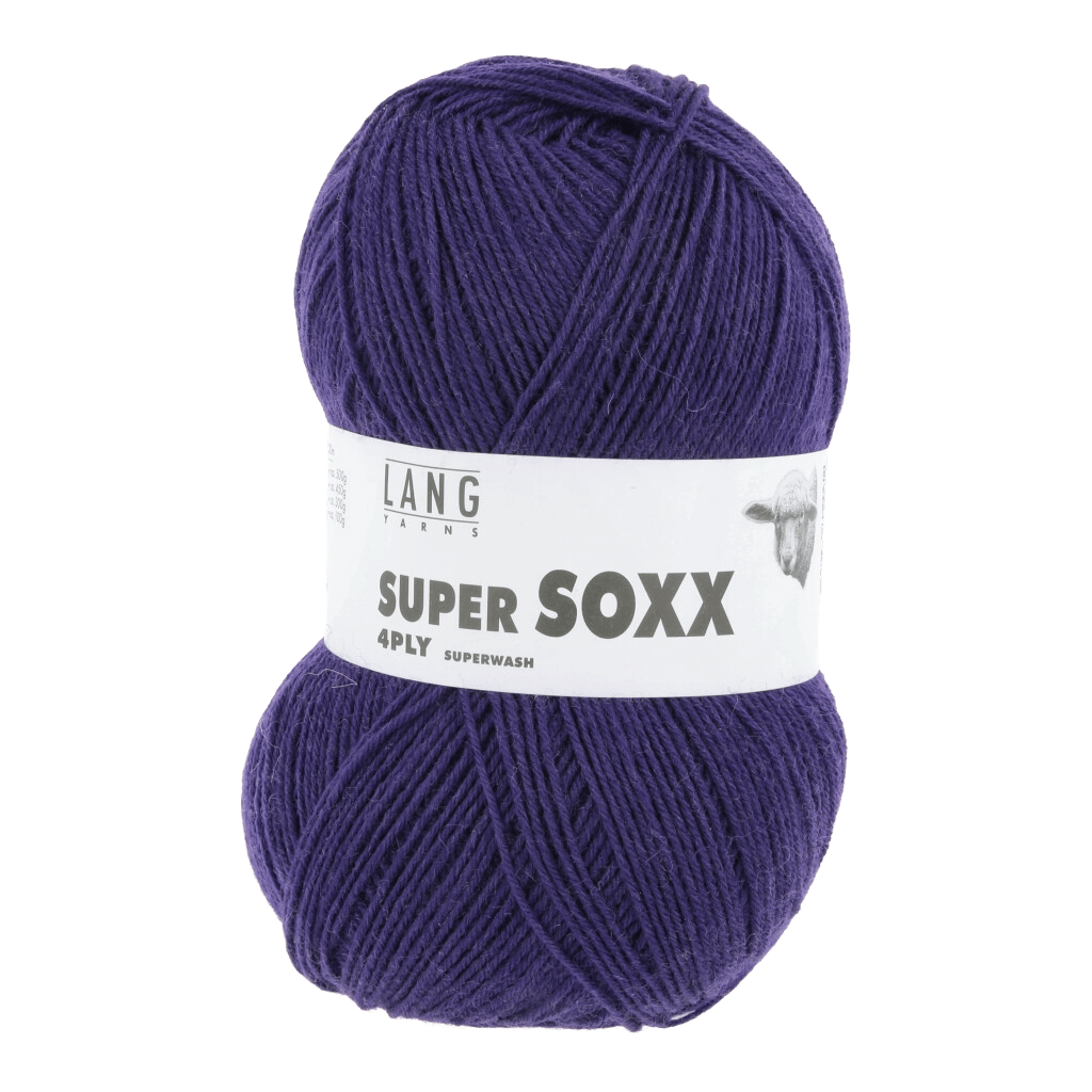 LANGYARNS Sock Yarn Royal Purple LANGYARNS | Super Soxx | 4 Ply | 642