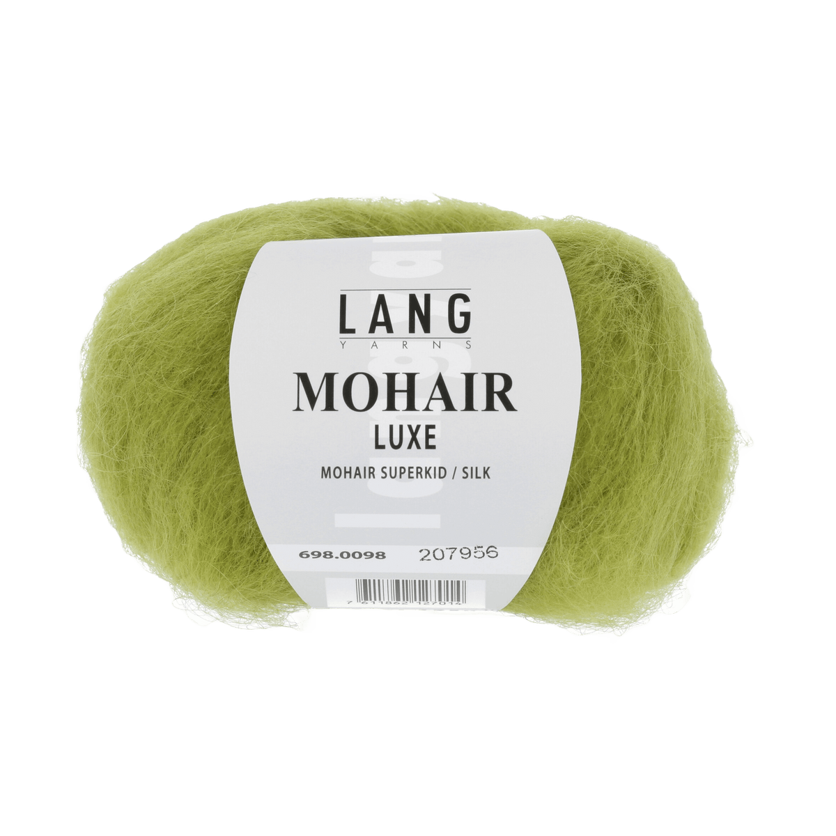 LANGYARNS Kits Knitting Pattern Small - Medium | 5 balls / light olive 698.0098 SUNA Dress Pattern Kit in MOHAIR LUXE by LANGYARNS | Fatto a Mano 290-007