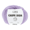 Ball of yarn with 'Lang Yarns Carpe Diem' label on a green background