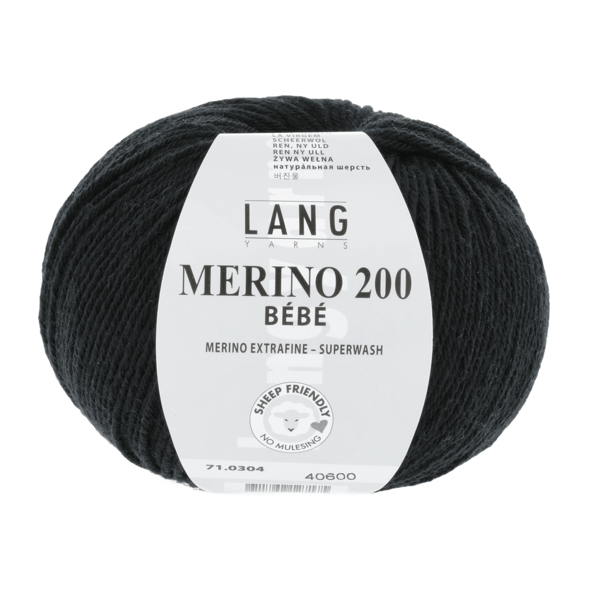 Lang Yarns Knitting Pattern 62-68 - 3 balls / black 71.0304 JULIE Dress Pattern Bundle in Merino 200 Bebe by LANGYARNS | Punto 99-001