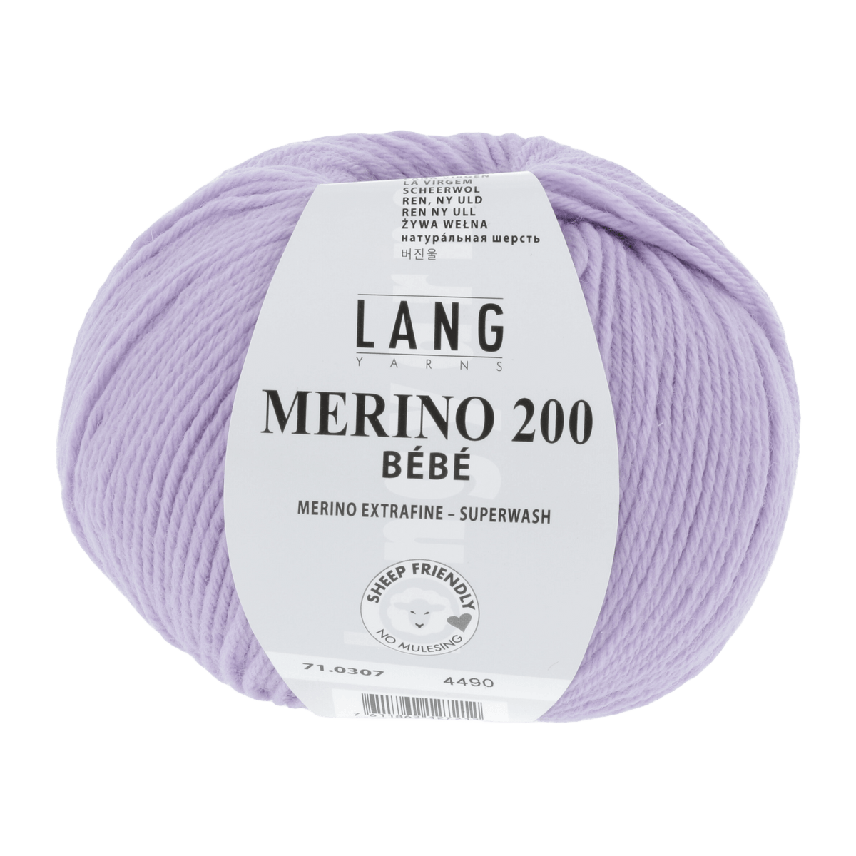 Lang Yarns Knitting Pattern 62-68 - 3 balls / lavender 71.0307 JULIE Dress Pattern Bundle in Merino 200 Bebe by LANGYARNS | Punto 99-001