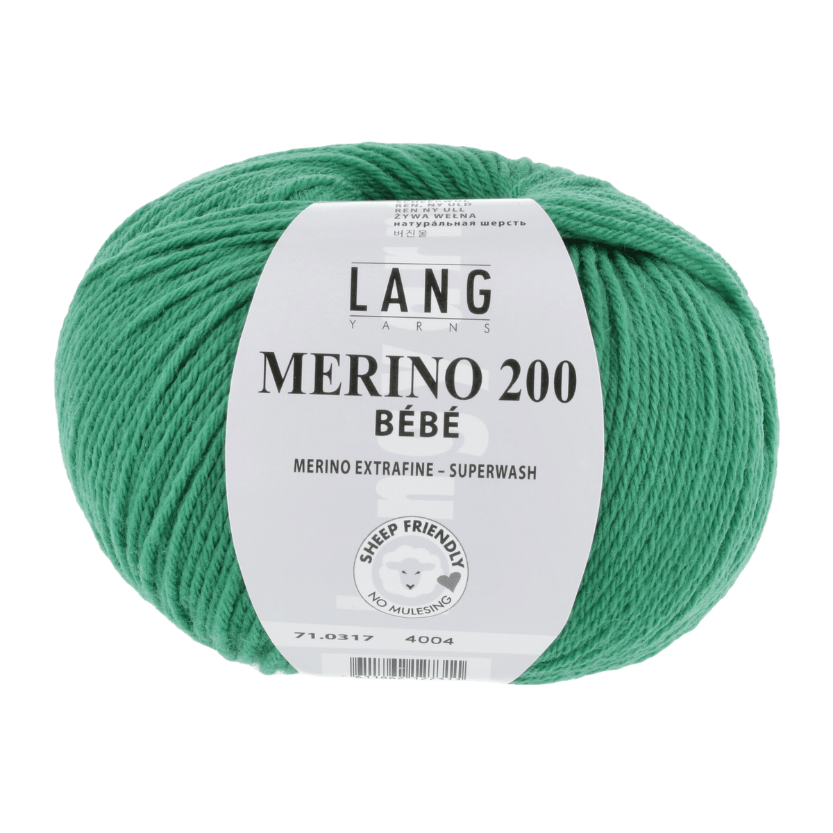 Lang Yarns Knitting Pattern 62-68 - 3 balls / green 71.0317 JULIE Dress Pattern Bundle in Merino 200 Bebe by LANGYARNS | Punto 99-001