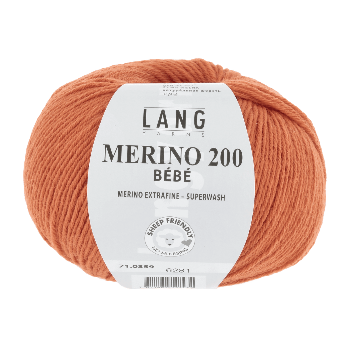 Lang Yarns Knitting Pattern 62-68 - 3 balls / orange 71.0359 JULIE Dress Pattern Bundle in Merino 200 Bebe by LANGYARNS | Punto 99-001