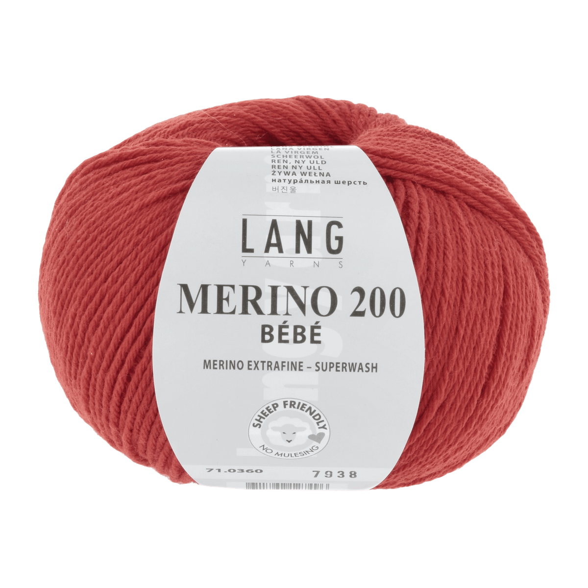 Lang Yarns Knitting Pattern 62-68 - 3 balls / red 71.0360 JULIE Dress Pattern Bundle in Merino 200 Bebe by LANGYARNS | Punto 99-001