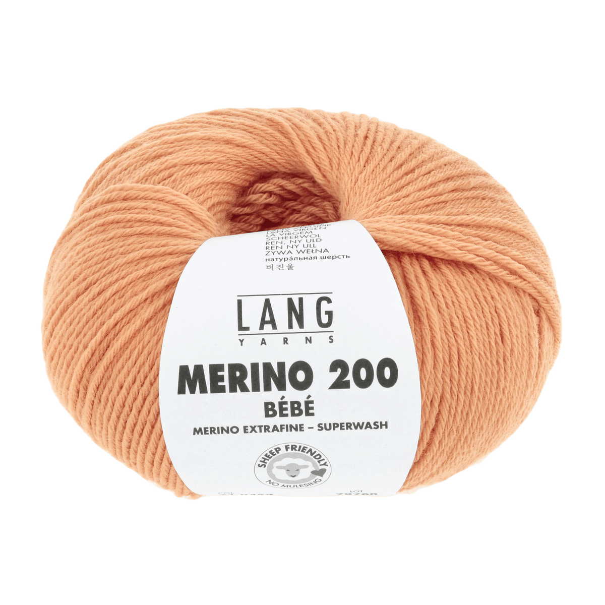 Lang Yarns Knitting Pattern 62-68 - 3 balls / tangerine 71.0459 JULIE Dress Pattern Bundle in Merino 200 Bebe by LANGYARNS | Punto 99-001