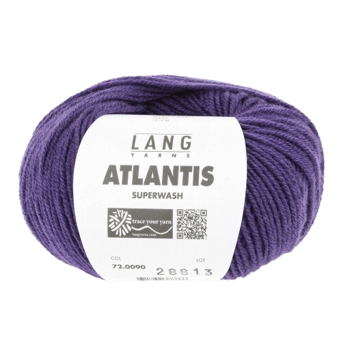 LANGYARNS Knitting Pattern 128 - 12 balls / royal purple 72.0090 Child's cardigan Pattern Bundle in ATLANTIS by LANGYARNS | Punto 41-020