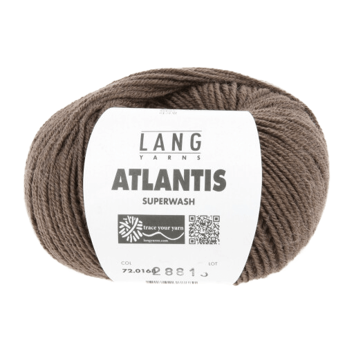 LANGYARNS Knitting Pattern 128 - 7 balls / chocolate 72.0168 Sweater Pattern Bundle in ATLANTIS by LANGYARNS | Punto 41-015