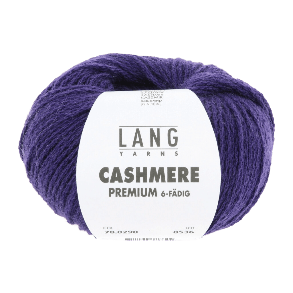 LANGYARNS Knitting Pattern L-XL - 11 balls / royal purple 78.0290 CHARLES Men's slipover Pattern Bundle in Cashmere premium by LANGYARNS | Fatto a Mano 286-078