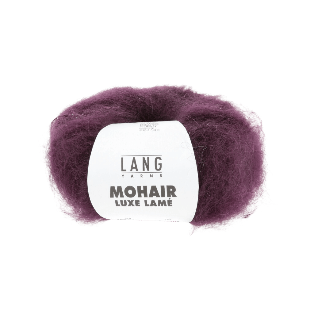 LANGYARNS Yarn Silver - Aubergine LANGYARNS | Mohair Luxe Lamé | DK | 797