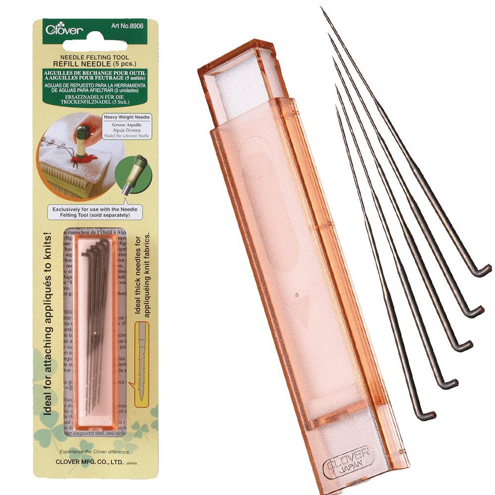 Clover Punch Needle Heavy Weight Needles Clover | Needle Felting Tool Refill Needle