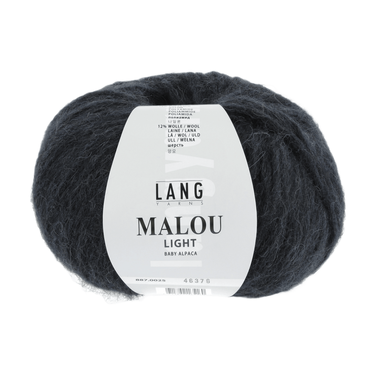LANGYARNS Kits Knitting Pattern Small - Medium | 5 balls / navy 887.0025 KELIS Sweater Pattern Kit in MALOU LIGHT by LANGYARNS | Fatto a Mano 290-012