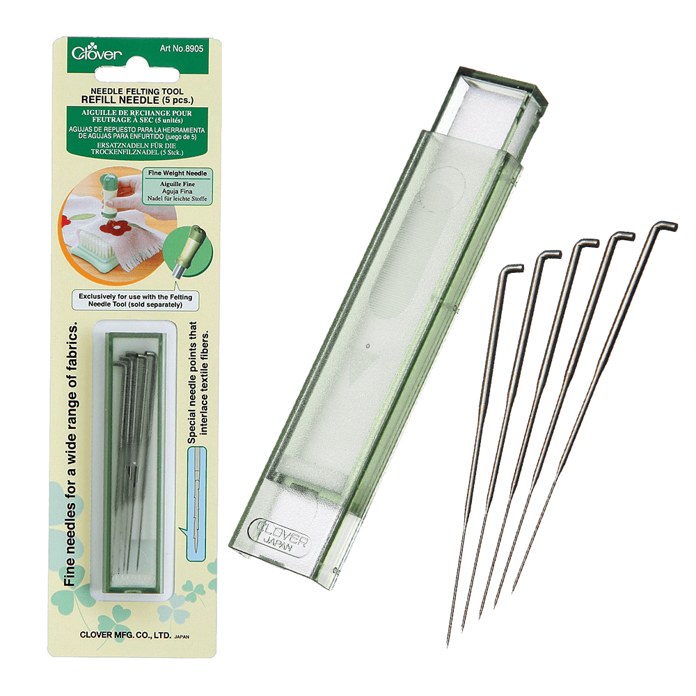 Clover Punch Needle Fine Weight Needles Clover | Needle Felting Tool Refill Needle
