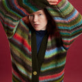 LANGYARNS Kit Knitting Pattern Small - Medium | 1 ball 1162.0218 | 5 balls 1077.0020 POLLY Long Cardigan Pattern Bundle in Cloud & Promise by LANGYARNS | Punto 93-007