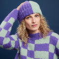 LANGYARNS Kit Crochet Pattern Ladies Size | 1 ball 1162.0047 | 1 ball 1162.0071 QUINLEY Hat Crochet Pattern Bundle in Promise by LANGYARNS | Punto 93-012