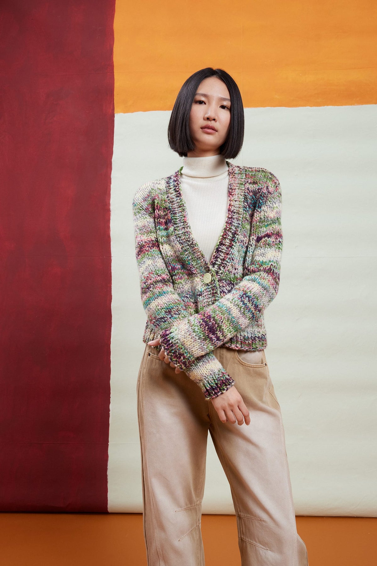 LANGYARNS Kit Knitting Pattern OSANNA Cardigan Pattern Bundle in Twister by LANGYARNS | Punto 95-001