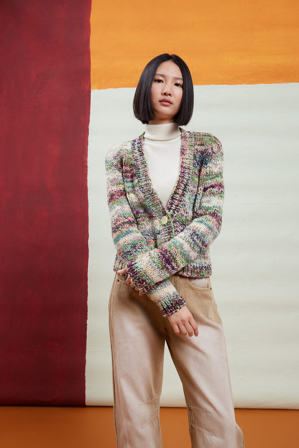 OSANNA Cardigan Pattern Kit in TWISTER by LANGYARNS | Punto 95-001