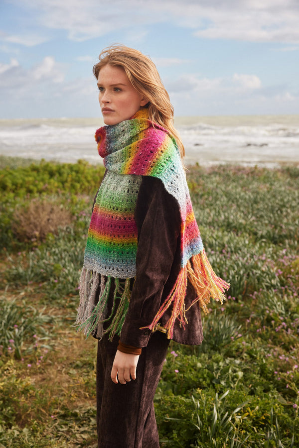 ORNELLA Scarf Pattern Kit in GALAXY by LANGYARNS | Punto 98-004